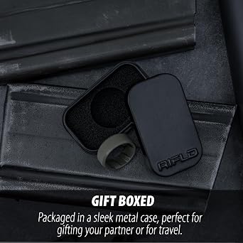 Men's Tactical Silicone Rings, 9mm Wide 2.5mm Thick Rubber Wedding Bands for Him, Breathable Working Man's Performance Ring
