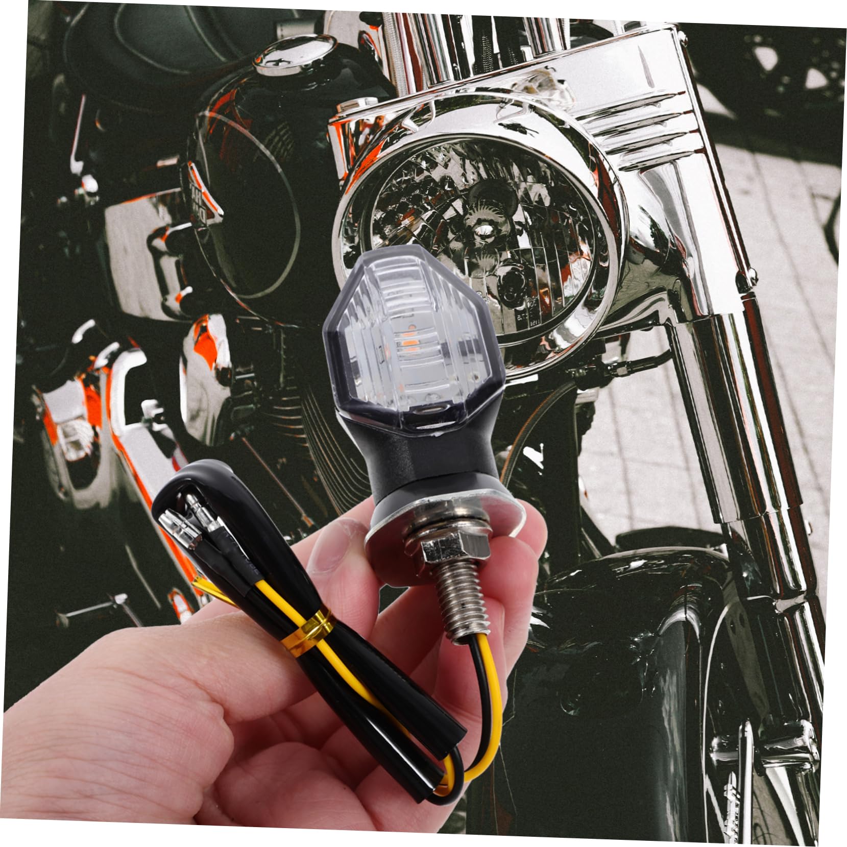 2 x wymienne kierunkowskazy LED do motocykli.