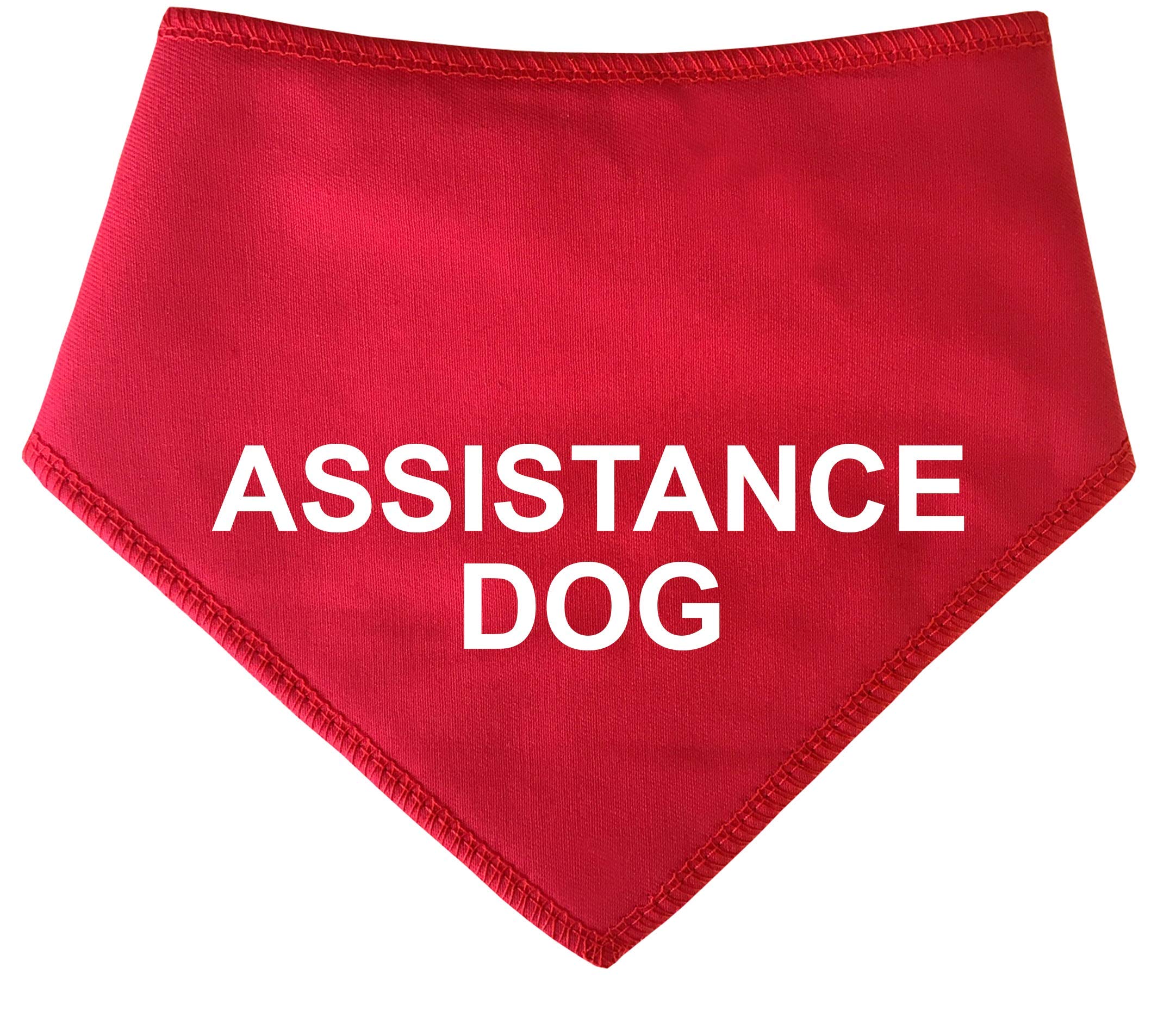 Spoilt Rotten Pets Red S3 Assistance Dog Alert Help Dog Message Bandana (S3 Medium Dogs, Labs, Staffies & Springers)