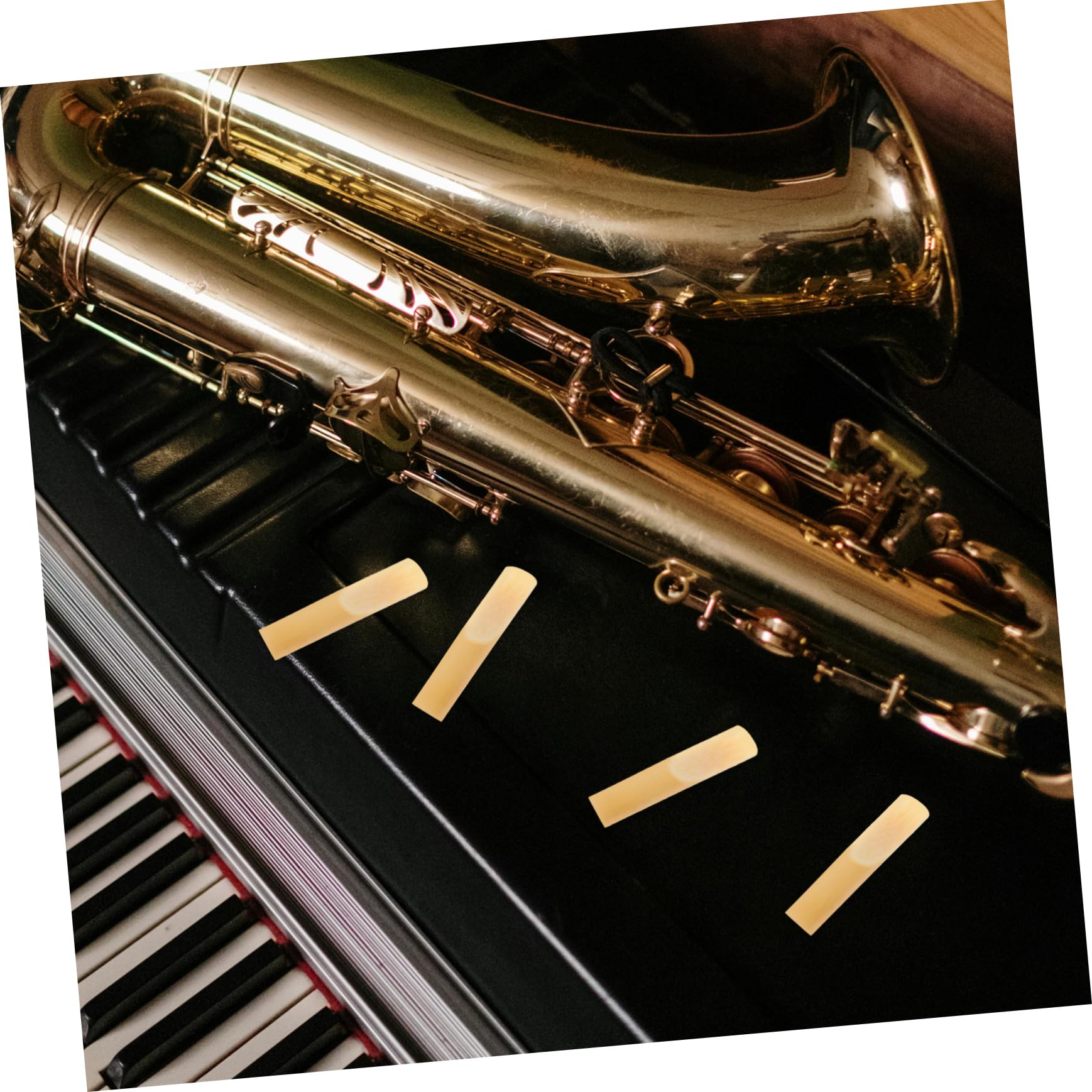 HEMOTON 50 Pz Ancia Per Sassofono Forniture Di Sassofono Ance Sax Tenore Ance Da 1,5 Sax Ance Per Clarinetto 2.0 Accessorio Per Ancia Di Sax Parti Di Ance Sax Ance Di Sax Canna