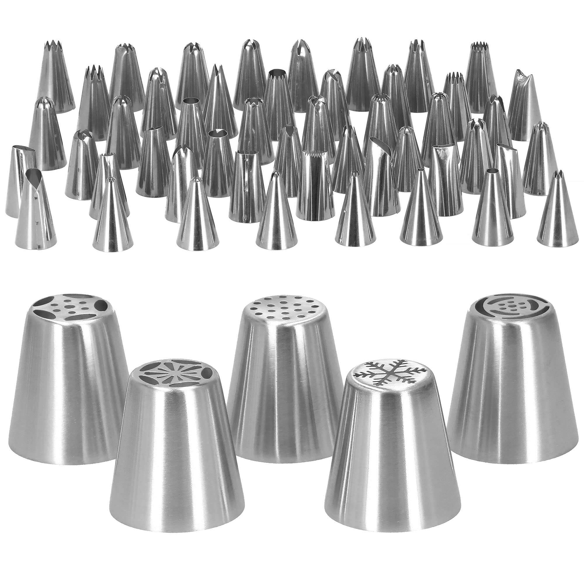 SPRINGOS Juego de accesorios para tartas (345 unidades, soporte para tartas, acero inoxidable)