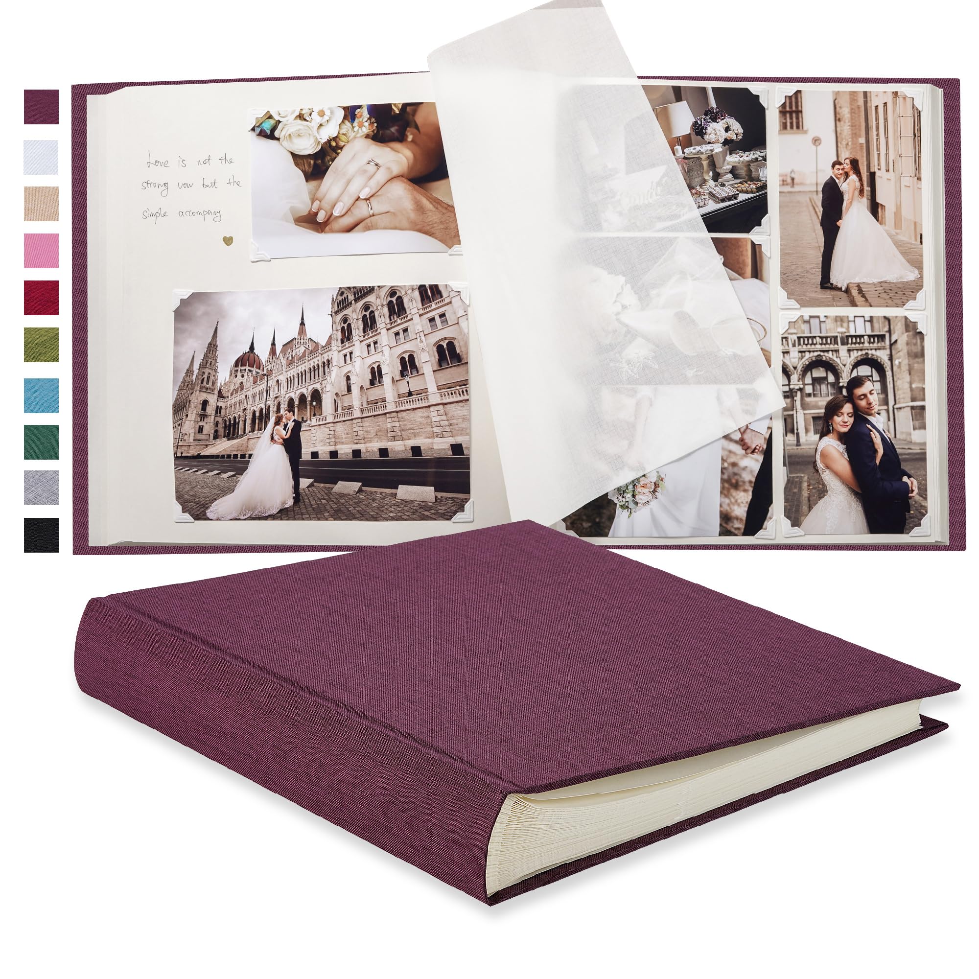 Grand album photo de scrapbooking à faire soi-même, cadeau de mariage idéal