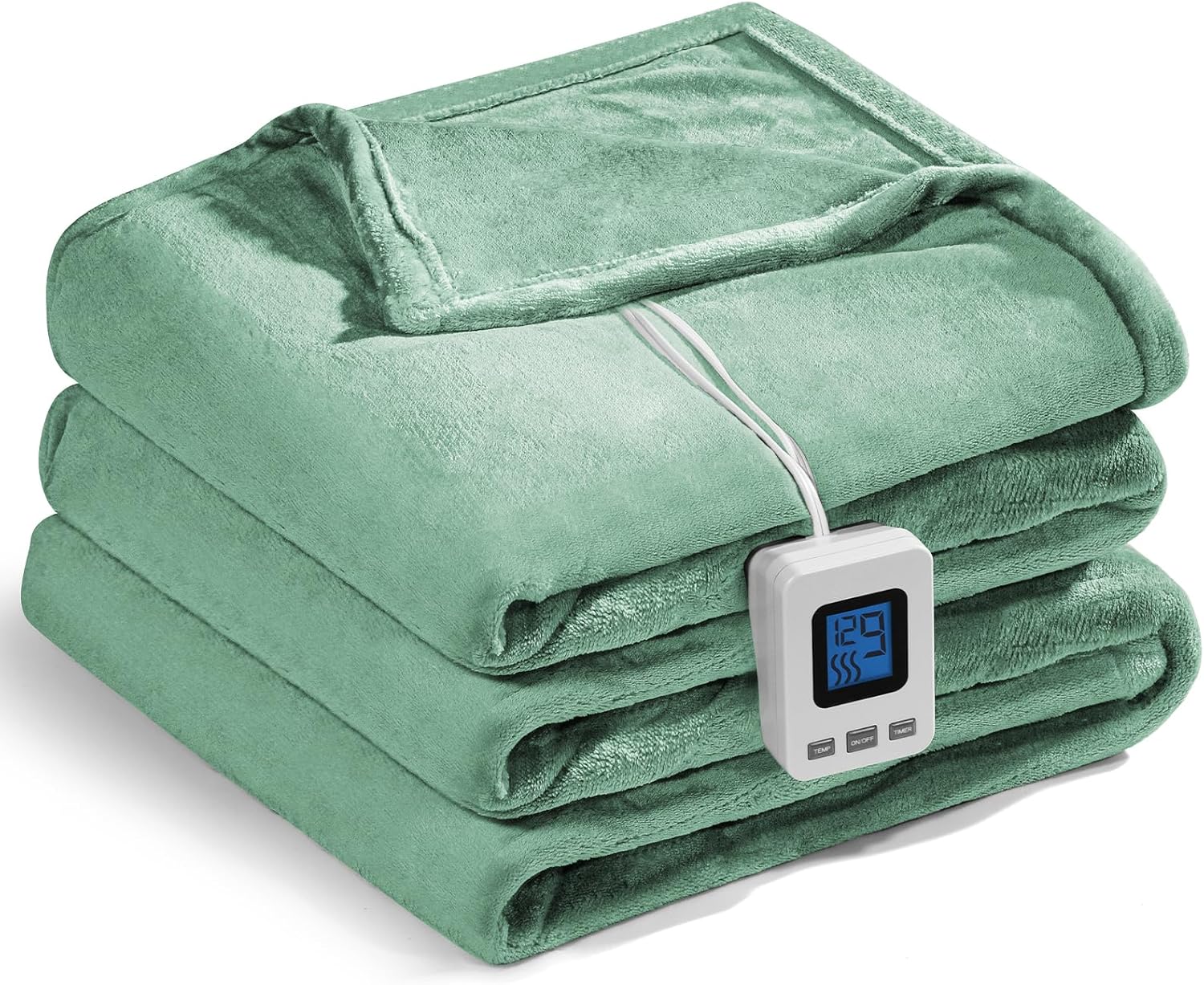 Shodu Heated Blanket,Fast Heating&OverHeat Protect Electric Blanket,Dual Controller