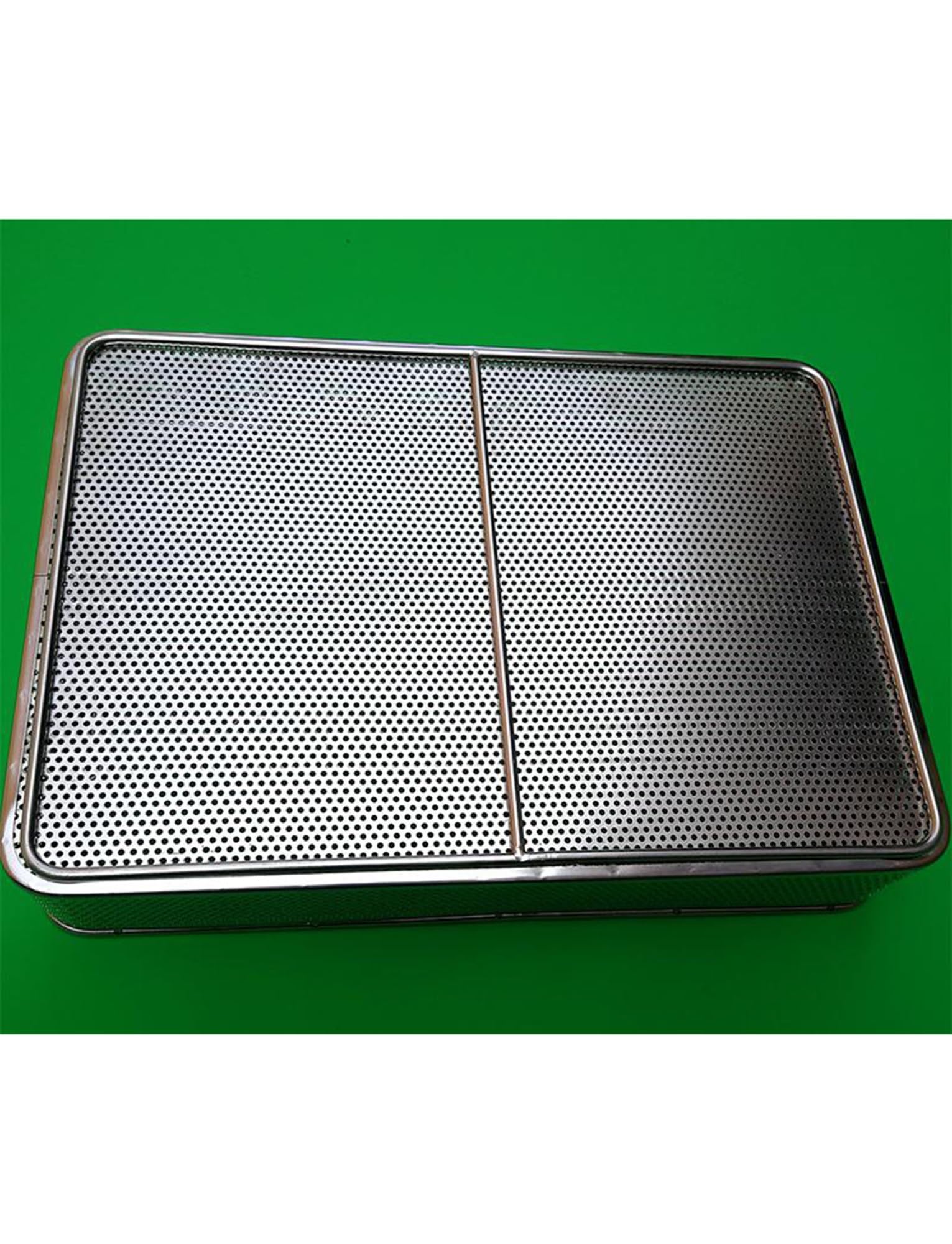 Cestello for la disinfezione in acciaio inossidabile 304 for uso medico, cestelli for vassoi di sterilizzazione for strumenti di lavaggio e pulizia con maniglia, cestelli for la disinfezione in rete p