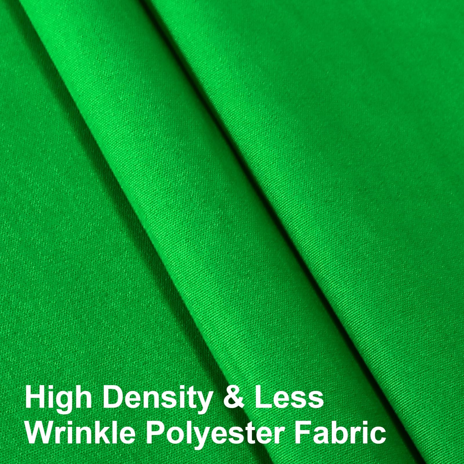 EMART Toile de Fond Verte de 3 x 3m Greenscreen Pliable et Lavable