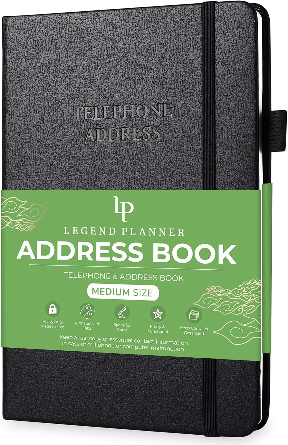 Legend Planner Address Book with Alphabetical Tabs