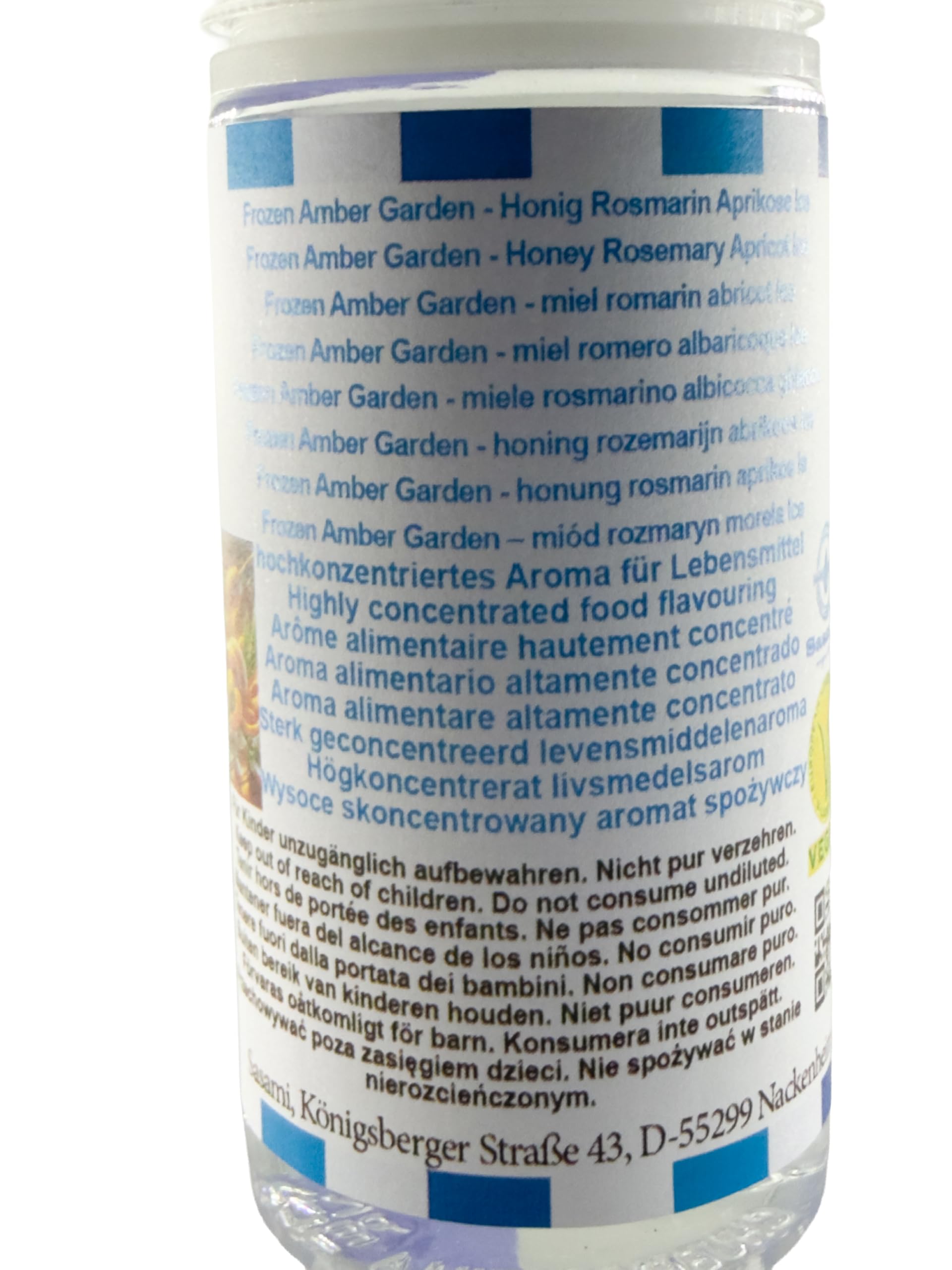 Frozen Amber Garden - miele rosmarino albicocca ghiaccio aroma concentrato - vegano - Sasami - 100ml