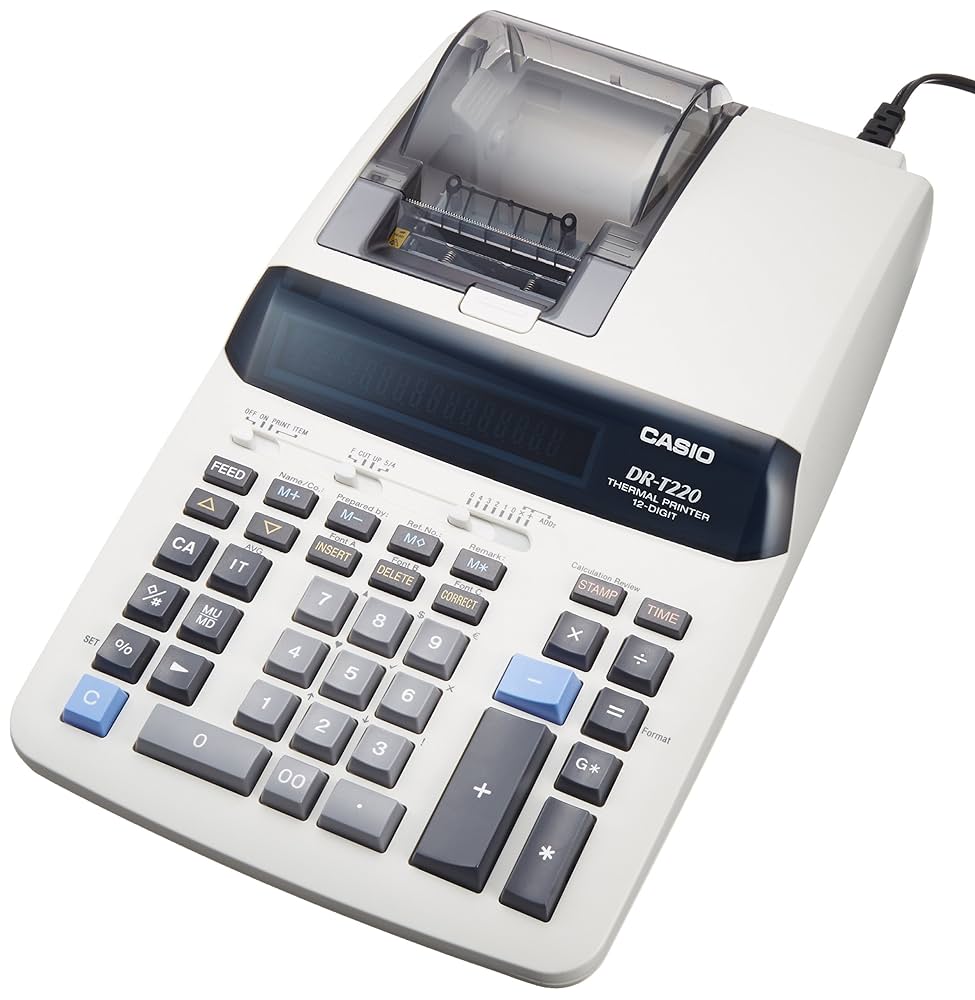 CASIO カシオ プリンター 電卓 デスクタイプ 12桁 HR-170RC Amazon | カシオ プリンター電卓 デスクタイプ 12桁 HR-170RC-BK