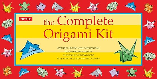 The Complete Origami Kit: Kit with 2 Origami How-to Books, 98 Papers, 30 Projects: This Easy Origami for Beginners Kit is Great for Both Kids and Adults