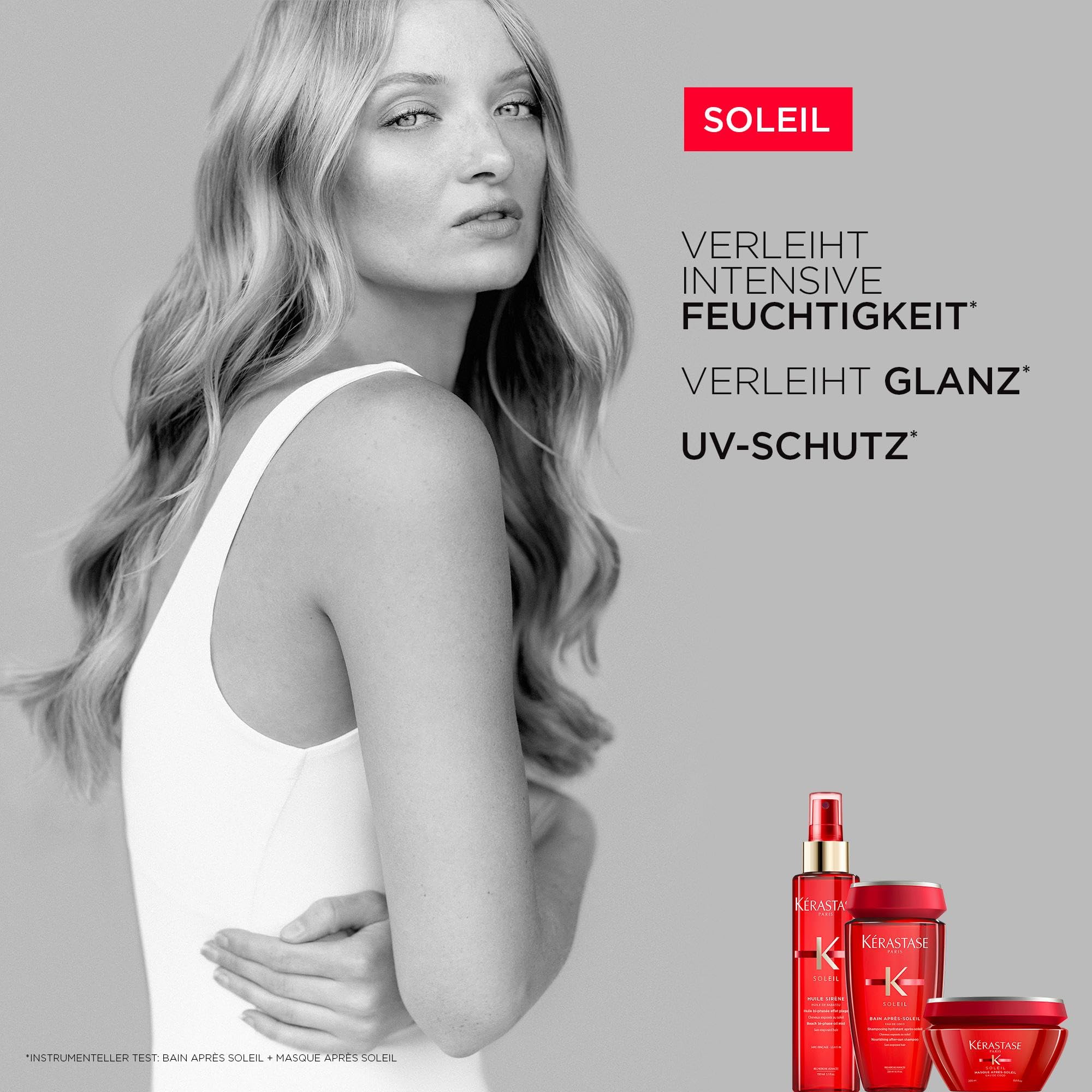 Kérastase Haarmaske mit Sonnenschutz für jedes Haar, Revitalisierend und intensiv nährend, Masque Après-Soleil, Soleil, 200 ml
