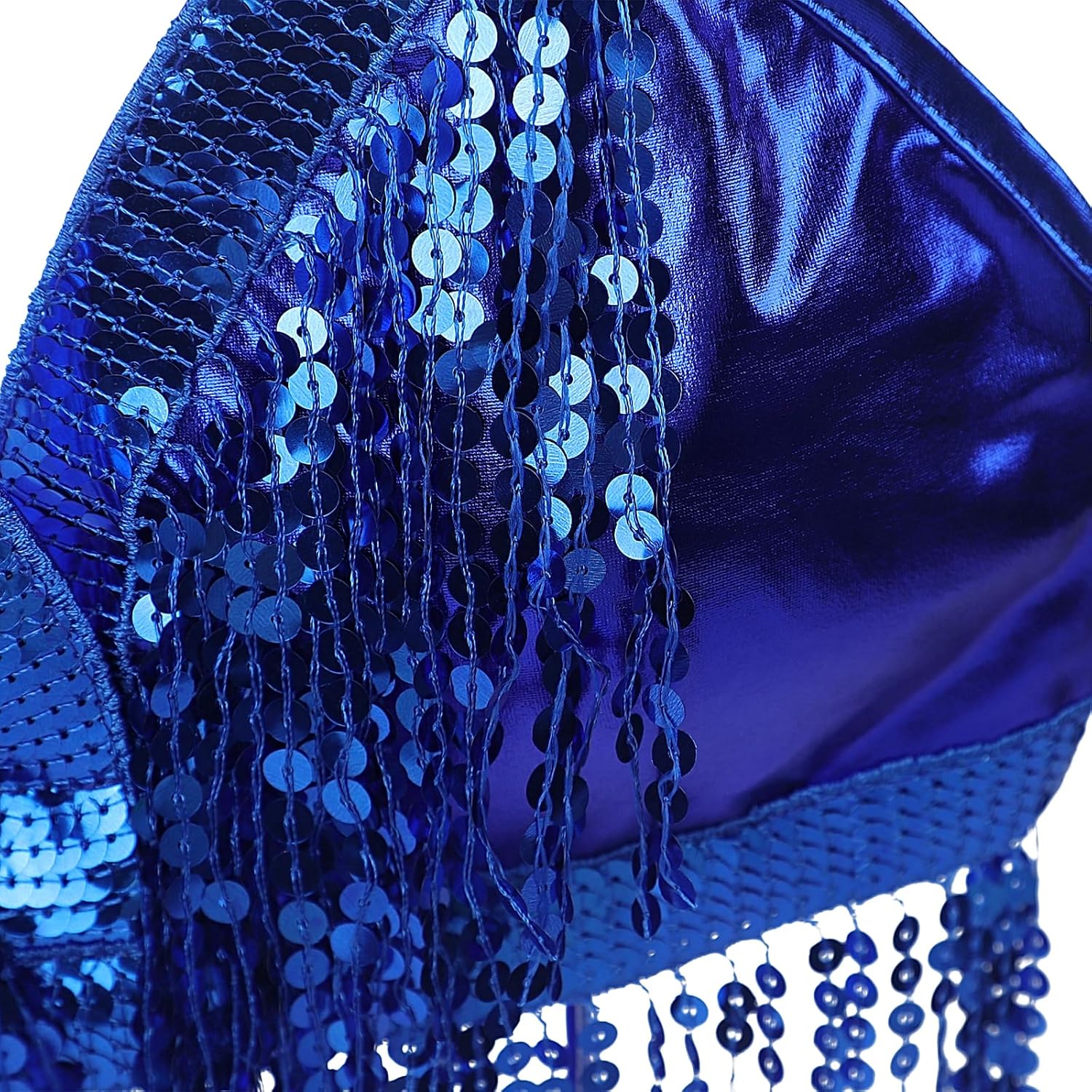 Women's Belly Dance Costume Bra Tops Sequin Bra Tassel Top Chest Party Club Wear Bras Top Dancing Halloween Costume Sparkly - Image 4