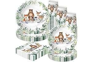 Woodland Creatures Plates and Napkins for Unforgettable Gatherings