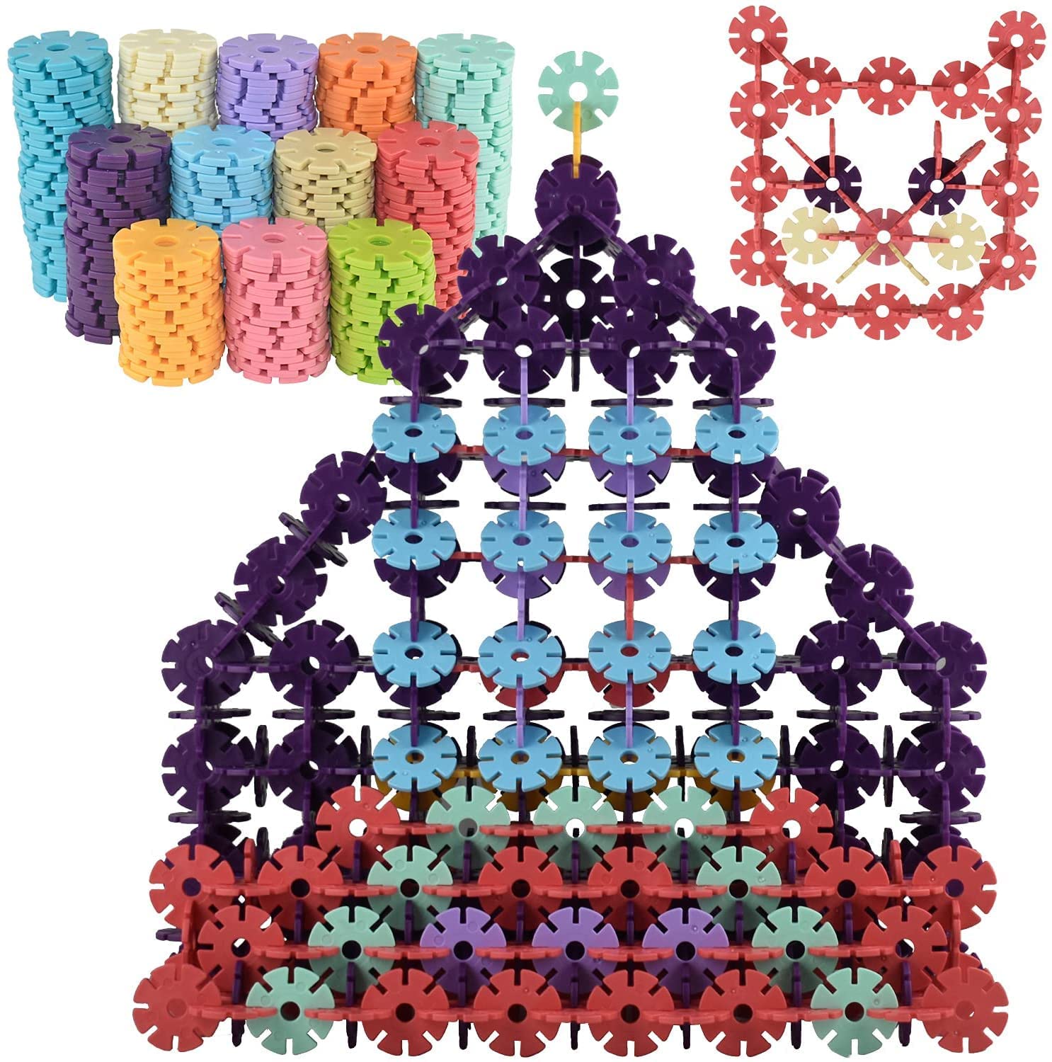 Dillards 400 PIS Interlocking Plastic Disc Set - A Creative and Educational Alternative to Building Blocks - A Great Stem Toy for Both Boys and Girls (400 PIS) (B09H5HG472) Amazon Price History, Amazon Price Tracker