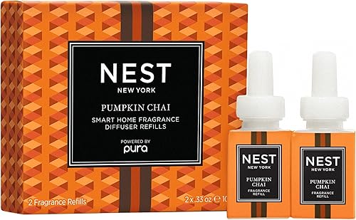 NEST - Repuesto de difusor de fragancia New York Pumpkin Chai Smart Home, 0.33 onzas (paquete de 2)