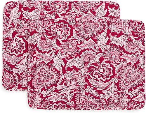 Vera Bradley Juego de 2 manteles individuales reversibles de algodĂłn Vera Bradley Juego de 2 manteles individuales reversibles de algodĂłn
