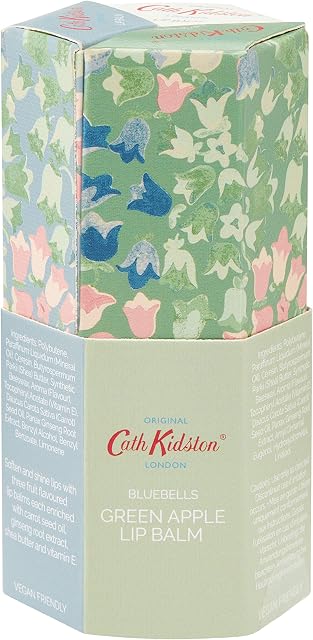 Cath Kidston Assorted Bluebells Lip Balms | Help Lips Feel Soft | Shea Butter, Ginseng Root Extract & Vitamin E | Cruelty Free & Vegan Friendly | 3 x 15ml