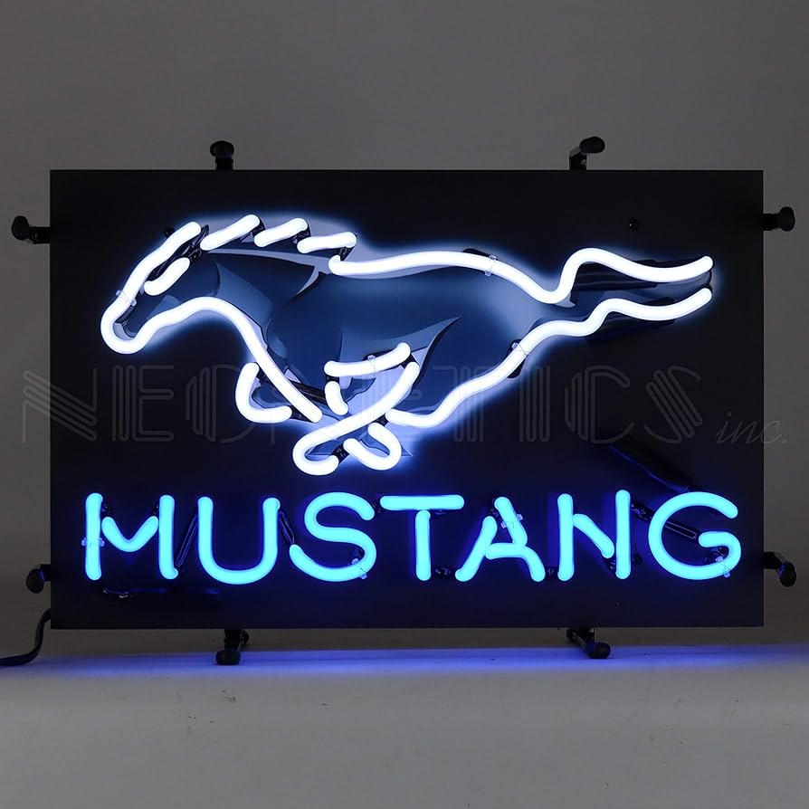 フォード マスタング ネオン サイン 看板 MUSTANG 本物ネオン管 Amazon.com: Neonetics Ford Officially Licensed Product