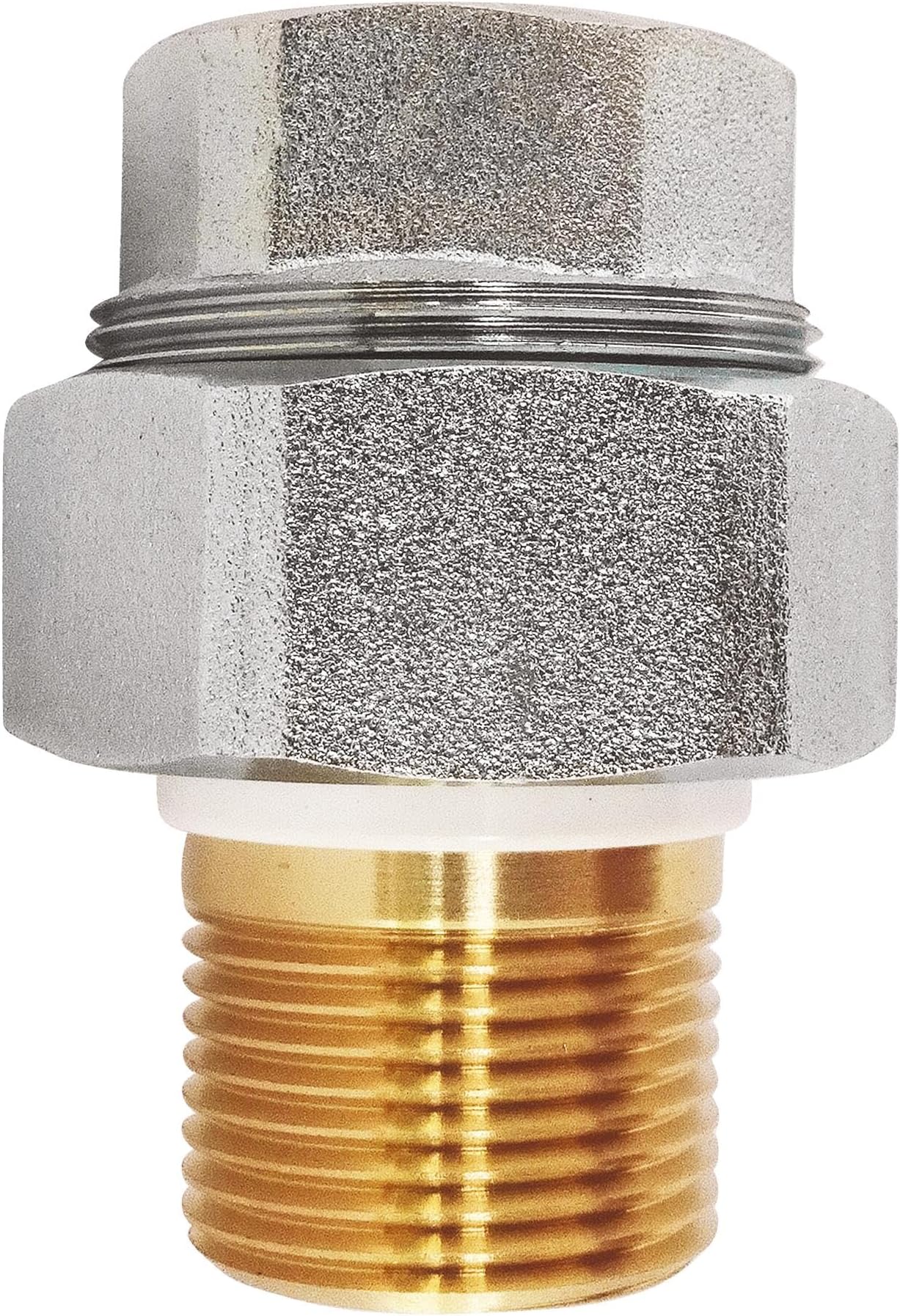 Raccord Cannelé Droit Laiton Pour Tuyau D'arrosage 19mm - Écrou Tournant 3/4 - 2 Pièces - Joint Intégré
