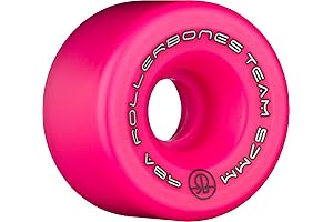 Rollerbones Team Logo 57mm Pink 98A Wheels
