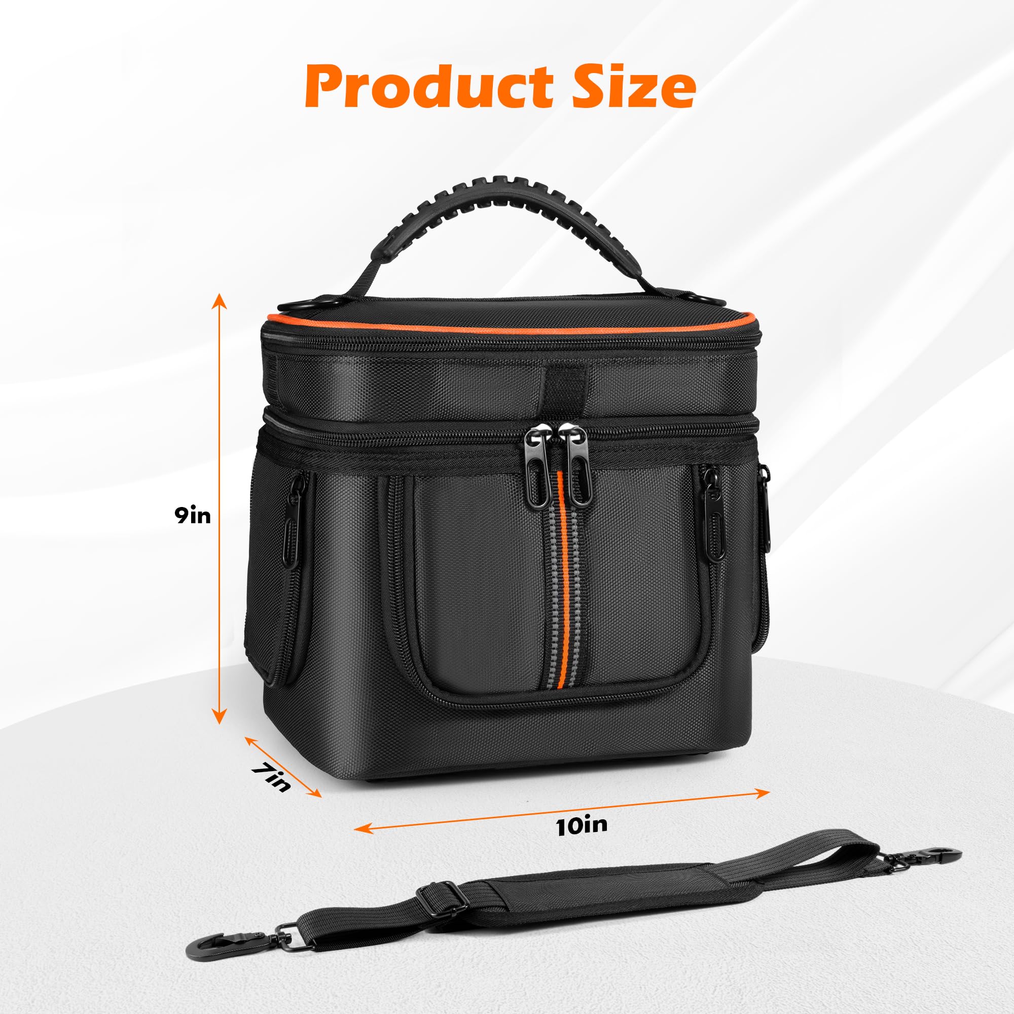 Borsa portatile per centrali elettriche Jackery Explorer 240 v2 256Wh LiFePO, custodia da viaggio per generatore solare