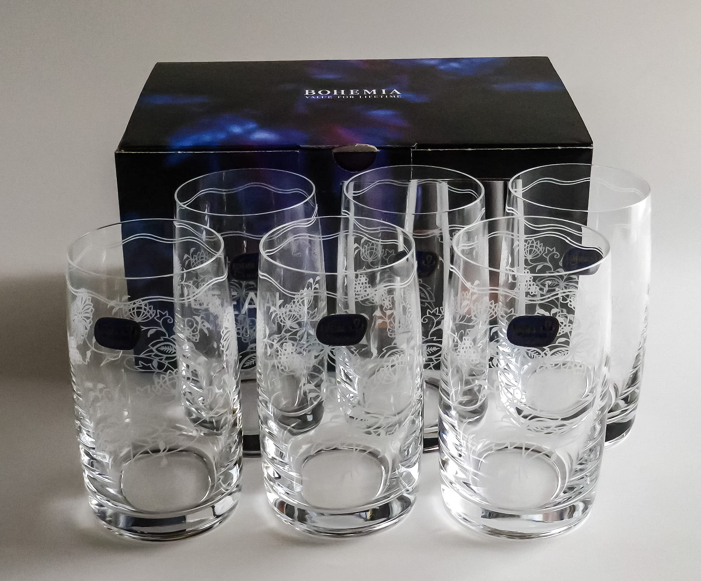 Amazon | ボヘミアングラス タンブラー「ブルーオニオン」CXB