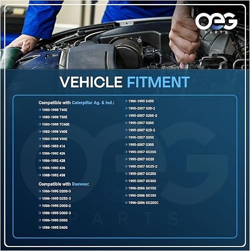 Miniatura 4 de OEG Parts Nuevo alternador compatible con Caterpillar Perkins 416 426 428 436 438 Hercules Gas Daewoo Horquilla Lift D20 D25 D30 D35 D40 D45 G