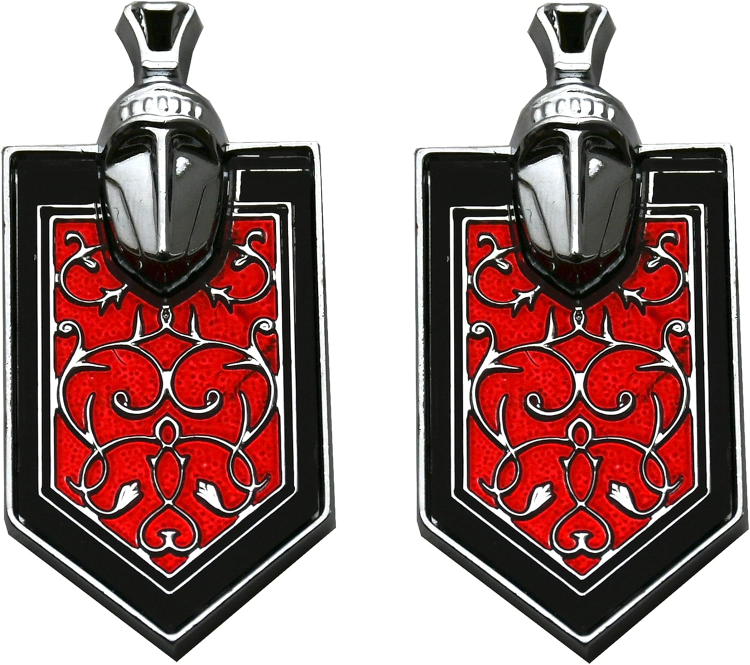 2Pcs New Metal Taillight Tail Light or Nose Emblems 3D Badge Logo Compatible with 1981-1988 Monte Carlo SS (Black)