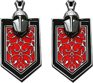2Pcs New Metal Taillight Tail Light or Nose Emblems 3D Badge Logo Compatible with 1981-1988 Monte Carlo SS (Chrome)