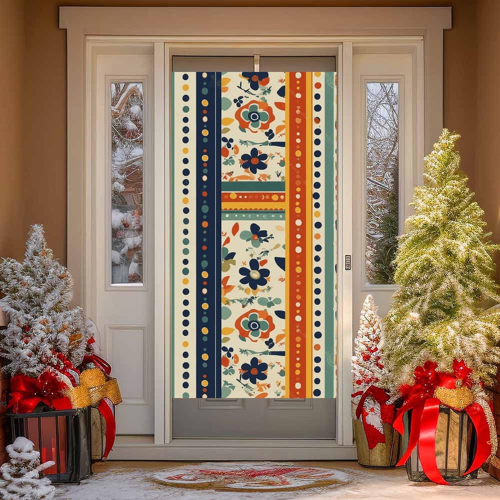 NTVOWPZO Shapes Door Curtains for Doorway Privacy Dividers Door Banner Blackout Curtains Fabric Door Window Curtain for Home Bedroom Kitchen Decor 35.4x70.9 in Decorative Banner
