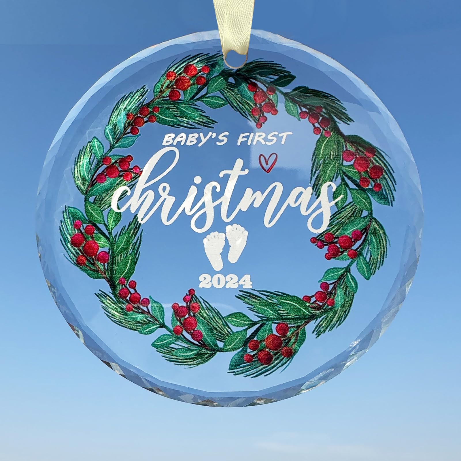 Baby First Christmas Ornament 2024, Babys 1st Christmas — free download
