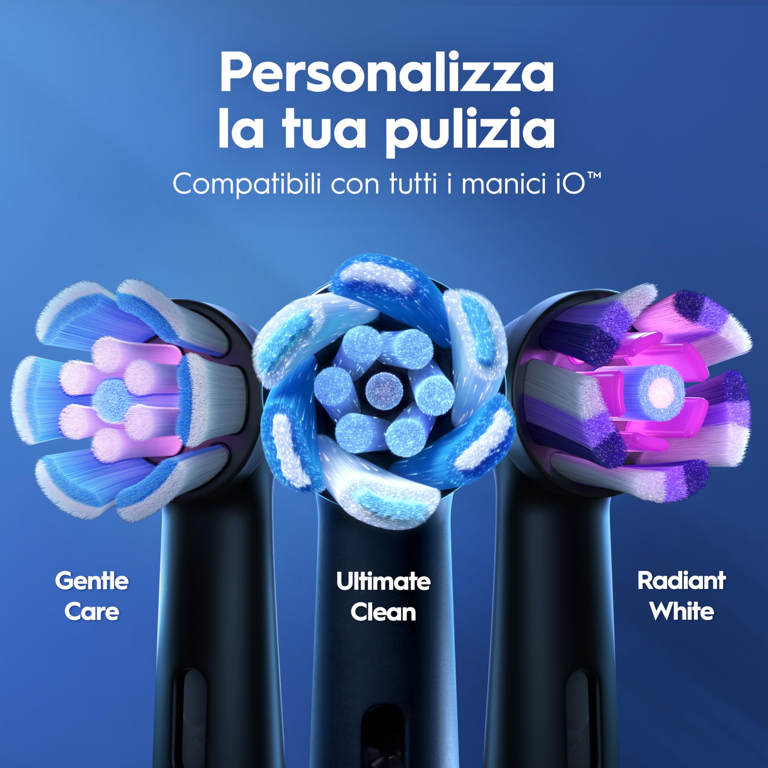 Oral-B iO 2 DUO Spazzolino Elettrico Oral B, Nero e Verde, 2 Testine Di Ricambio e Spazzolini, Custodia Da Viaggio, Porta Ricarica Da Viaggio. Delicato sulle Gengive, Sensore di Pressione