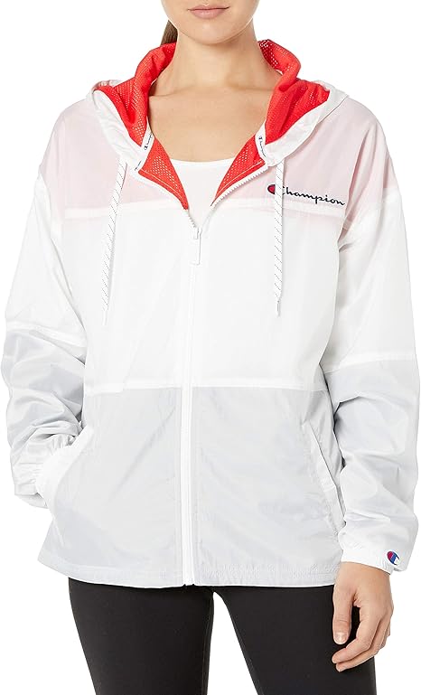 champion windbreaker womens brown