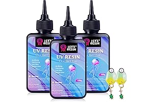 UV Resin, 300g Low Viscosity Crystal Clear Thin UV Resin Kit