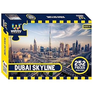 Webby Dubai Skyline Jigsaw Puzzle, 252 Pieces - Kid - image, photos