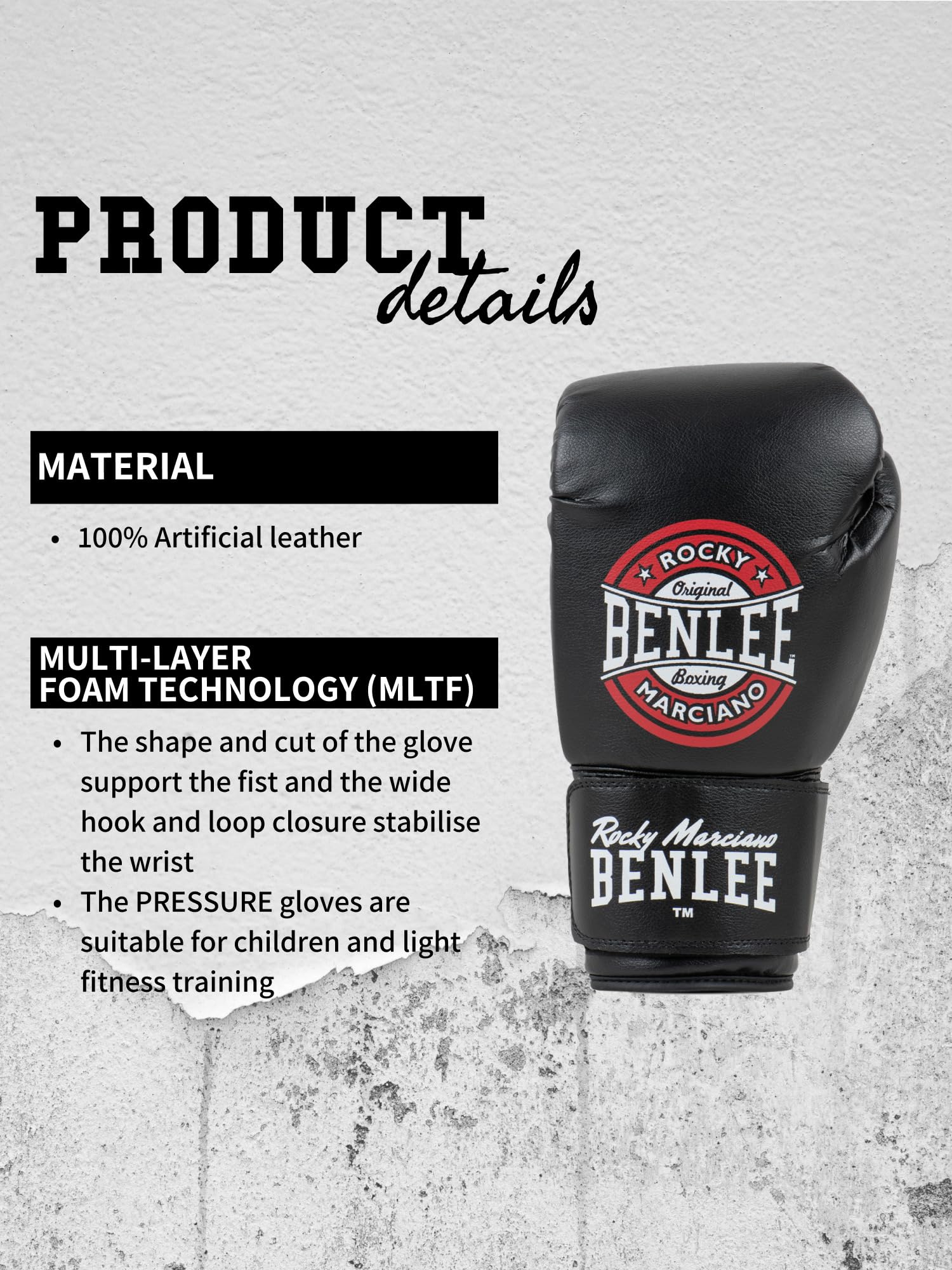 BENLEE Rocky Marciano Pressure - Guantoni da Boxe Unisex Adulto