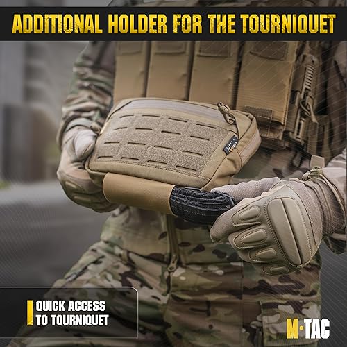 Miniatura 6 de M-Tac Elite Dangler - Bolsa grande para colgar  Bolsa táctica desplegable con gancho y bucle  Bolsa de transporte para herramientas de descarga Kit