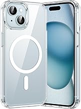 Opkiegrn Case for iPhone 13 iPhone 15 iPhone 14 iPhone 16e Compatible with MagSafe Wireless Charging, Shockproof, Anti-Yellowing, Anti-Scratch Back PC Case, Transparent