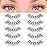 KSYOO Long Natural Lashes with Clear Band Lashes Wispy,10-18mm Cat Eye Lashes D Curl Strip Lashes That Look Like Extensions,3D Natural Fluffy Faux Mink False Eyelashes Natural Look