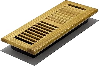Decor Grates WL412-M 4-Inch by 12-Inch Wood Louver Floor Register, Medium Oak