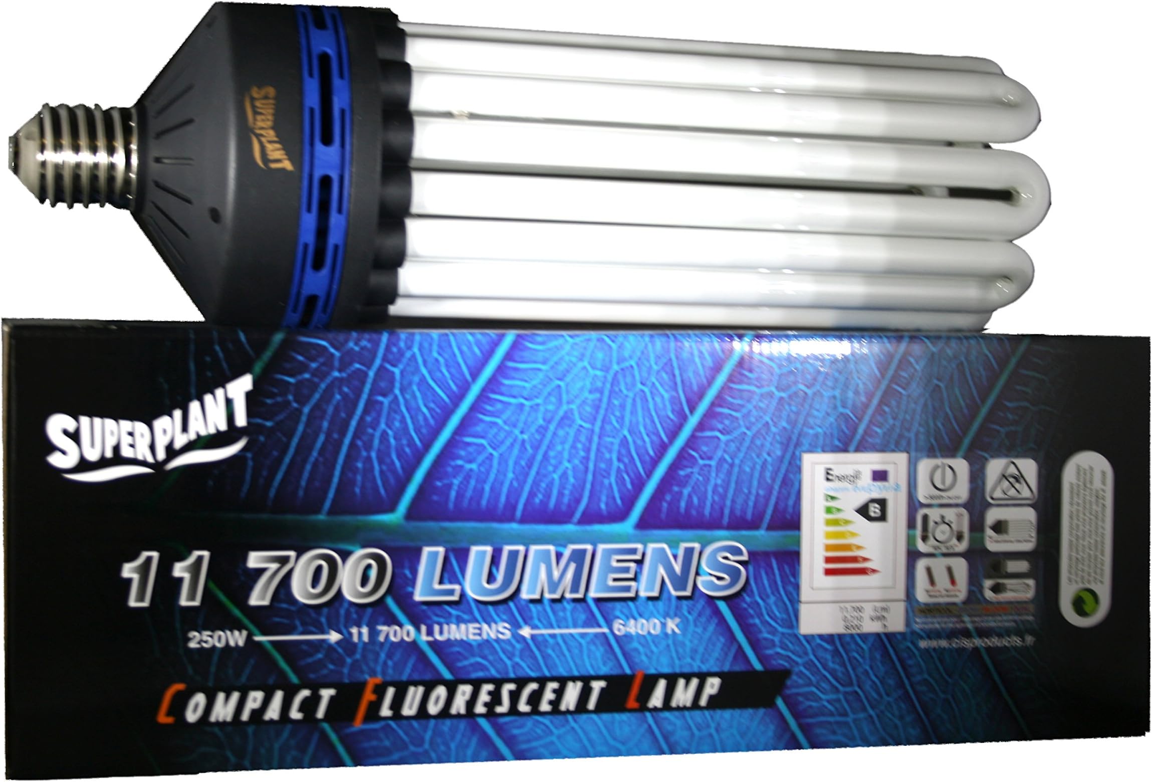 Superplant Energy-Saving Bulb 250 W 6400 K Grow [Energy Class B]