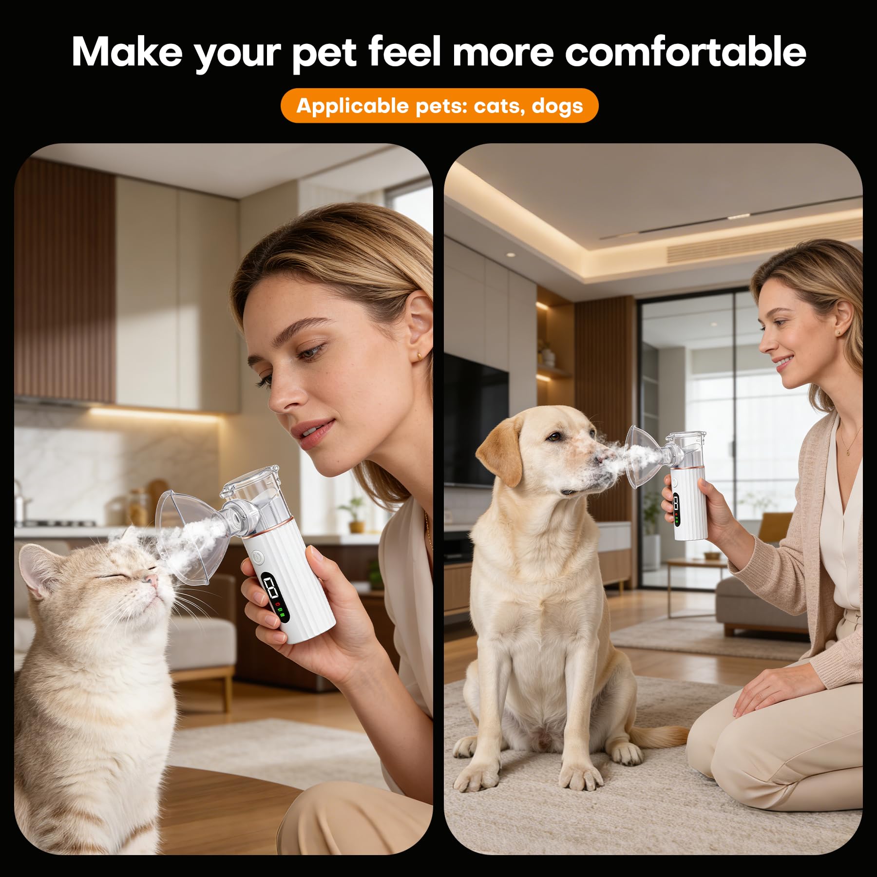 Cat Nebulizer for Breathing Problems, Low-Noise pet Spray, Suitable for Cats and Dogs (Small Cats and Small Dogs) — view 8