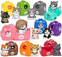 Vista 9 de Juguetes de aprendizaje para niños de 1, 2, 3 años, 20 juguetes de animales de safari, juguetes Montessori para contar, combinar y clasificar