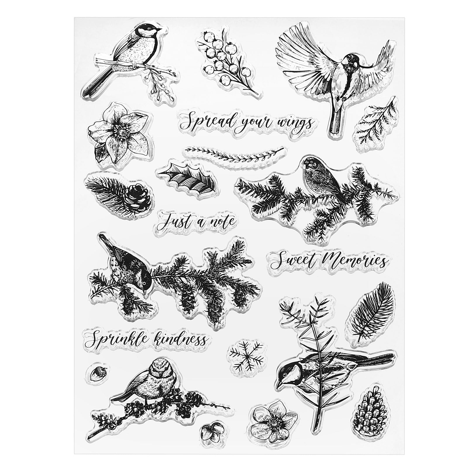 PATIKIL Transparent Silicone Stamps