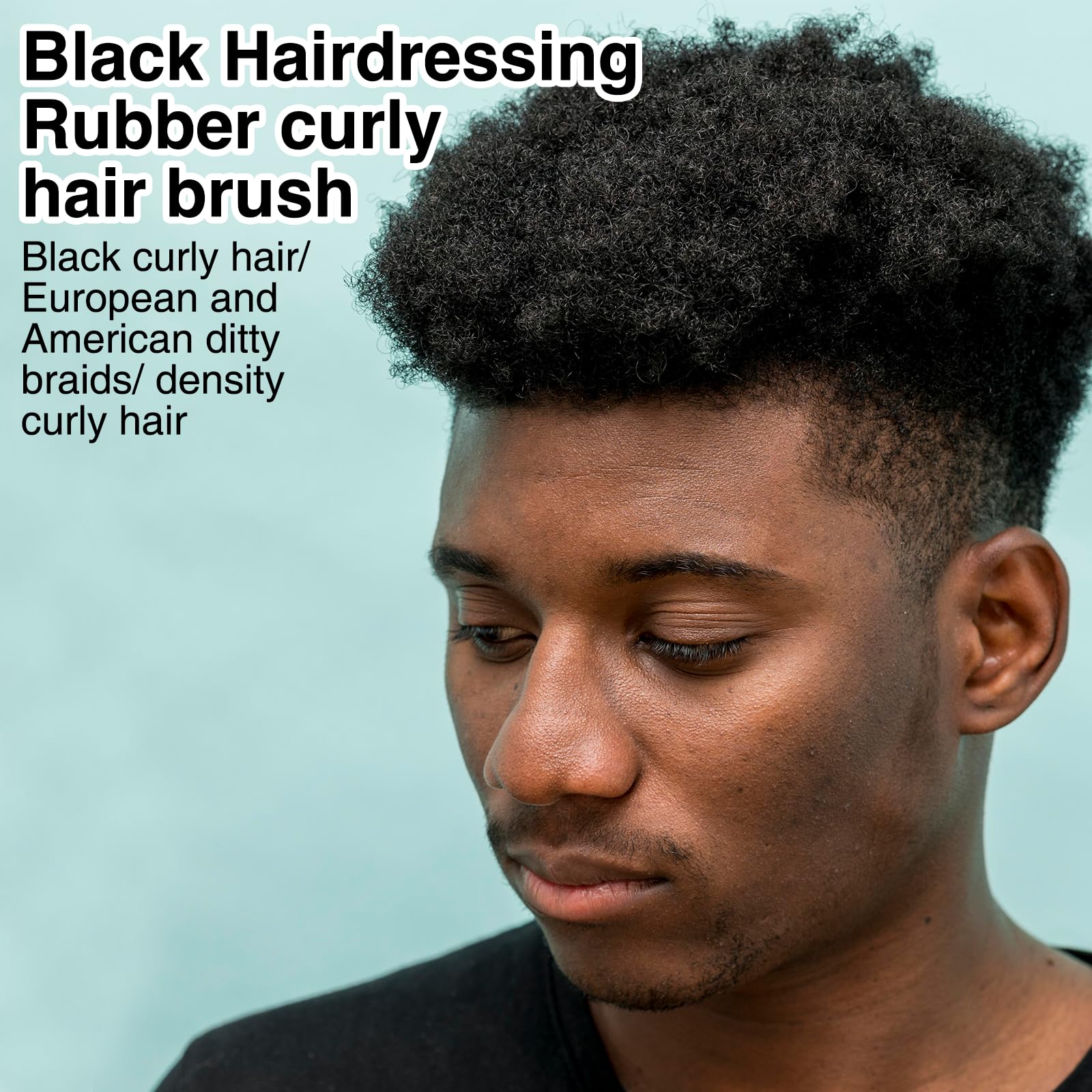 Benaewa 3 Pcs Hair Sponge, Afro Washable Twist Hair Sponge for Dirty Braided Curls Coiled, Black - Image 4