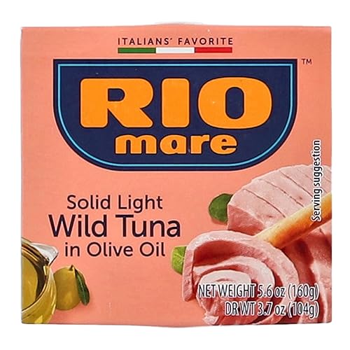 Rio Mare Atún enlatado con aceite de oliva, lata de 5.6 onzas (paquete de 3)