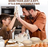 Vista 7 de 5 Inch Banneton Bread Proofing Basket Set of 6, Kikcoin Mini Sourdough Bread Baking Supplies, Small Banneton Basket Proofing Baskets for Sourdough