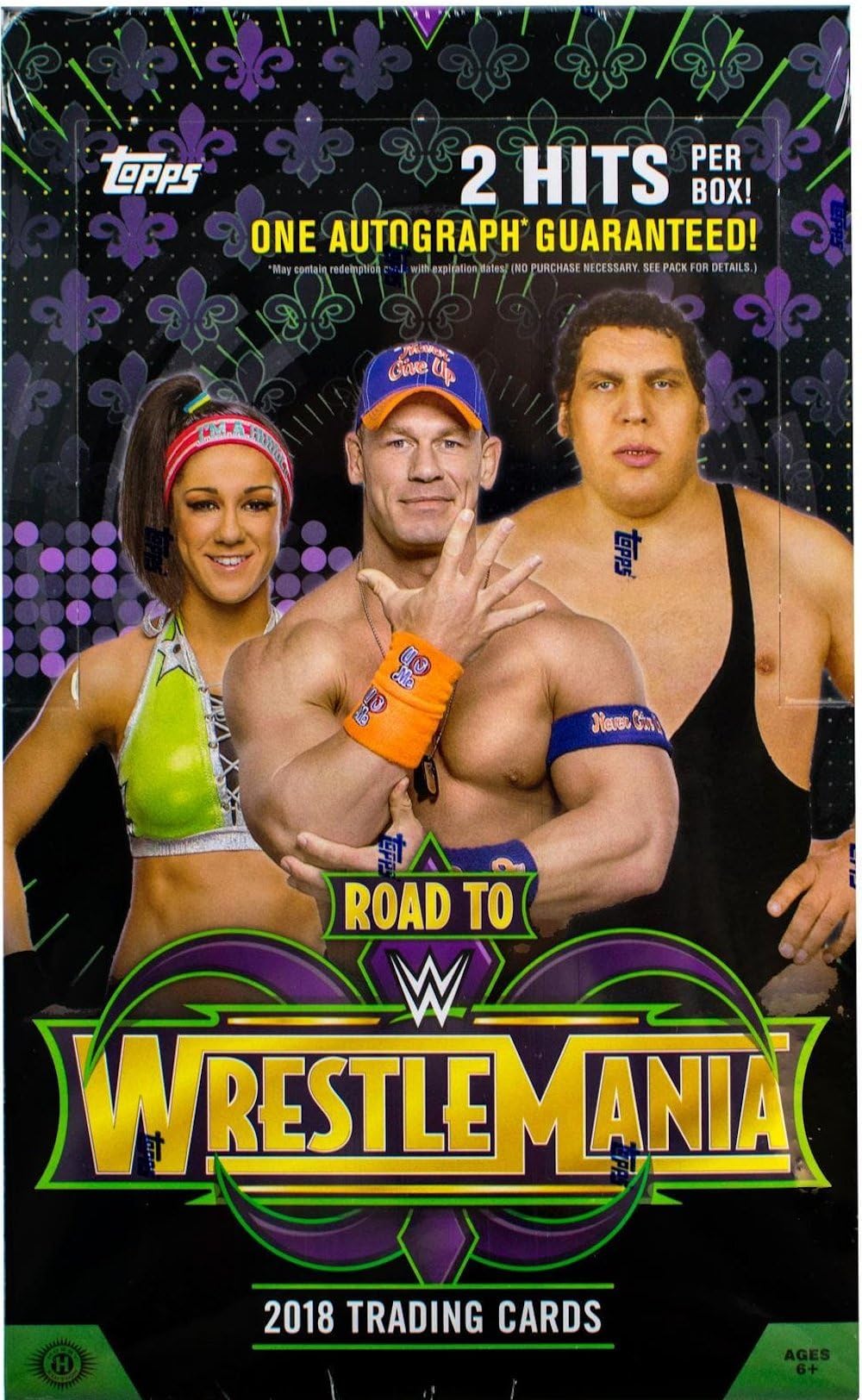 2018 Topps WWE Road to Wrestlemania Collector's Trading Cards Hobby Box of 24 packs