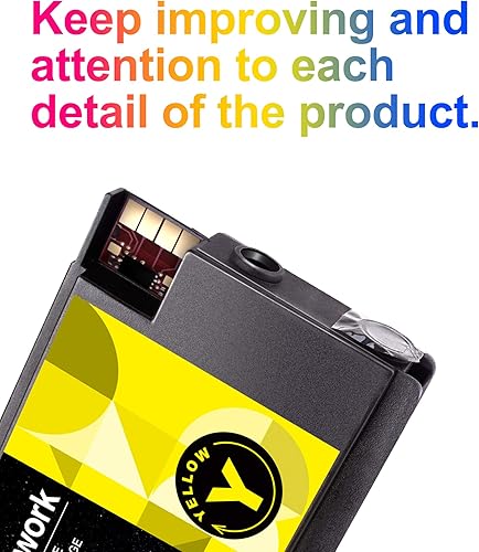 Miniatura 2 de Uniwork Cartucho de tinta de repuesto compatible para impresora HP 932XL 933XL 932 933 uso para Officejet 6600 6700 6100 7612 7610 7110 (2 negros, 2