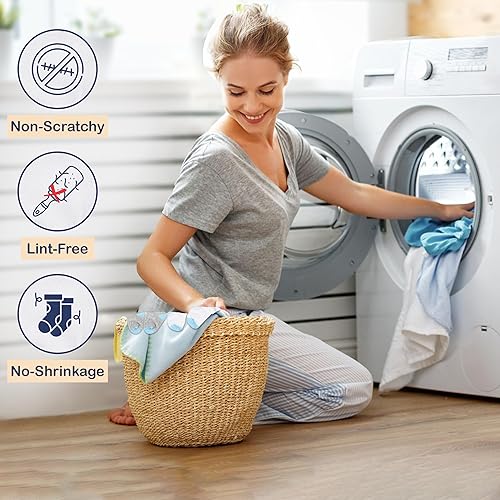 Miniatura 5 de Mother's Choice Calcetines de algodón orgánico para bebés de 0 a 6 meses, 12 pares unisex, calcetines cálidos para bebés, calcetines suaves neutros