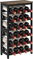 MOGELAFOO 6-Tier Bamboo Wine Rack for 24 Bottles - Freestanding Stackable Display with Tabletop for Kitchen Bar